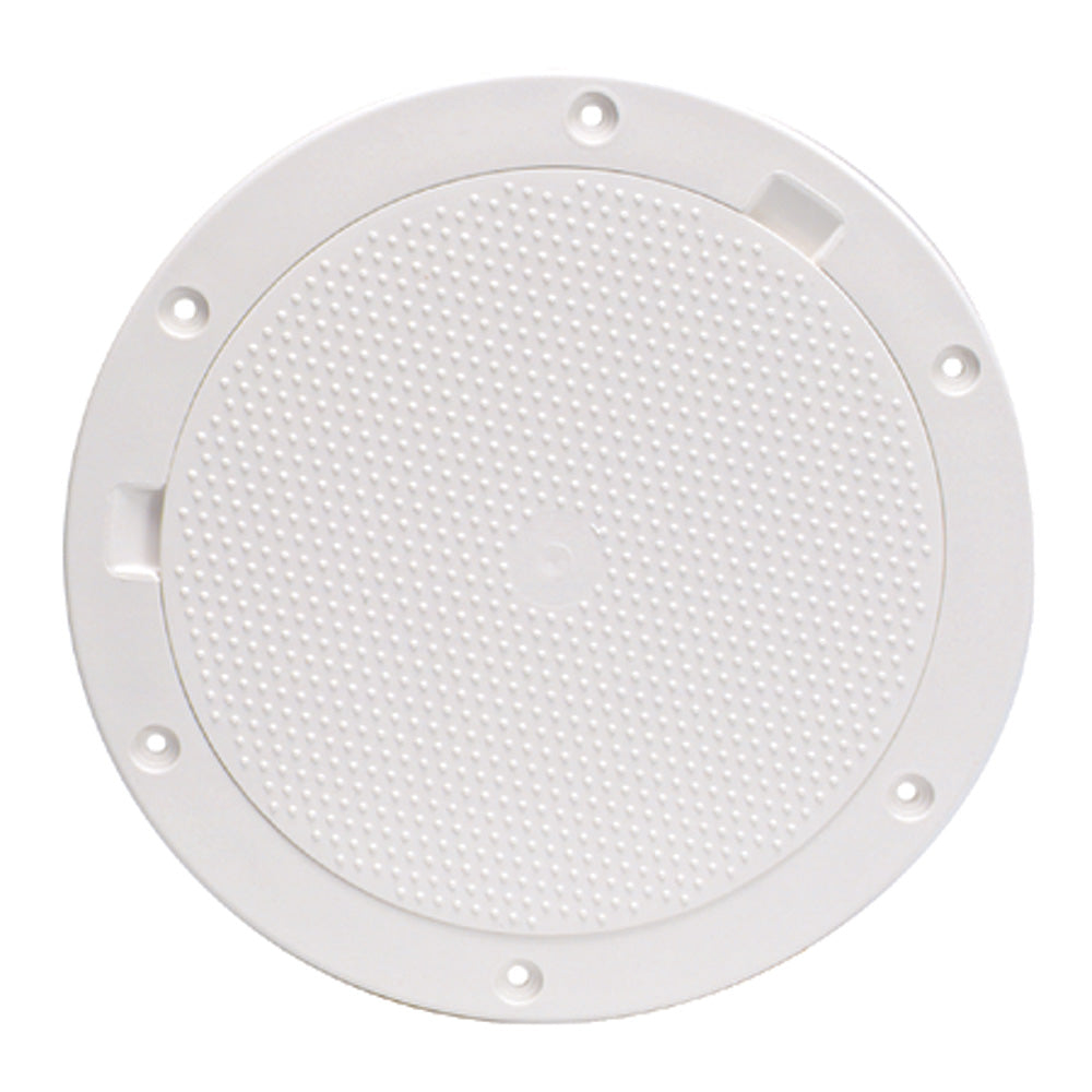 Beckson Marine, Beckson 8" Non-Skid Pry-Out Deck Plate - White