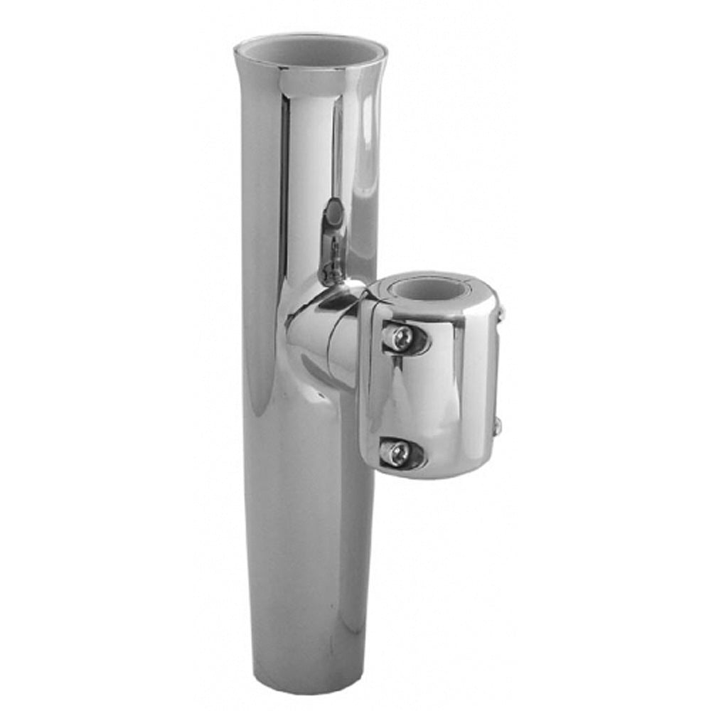 TACO Marine, TACO Stainless Steel Clamp-On Adjustable Rod Holder - Fits 1-11/16" & 1-15/16" O.D. Pipe