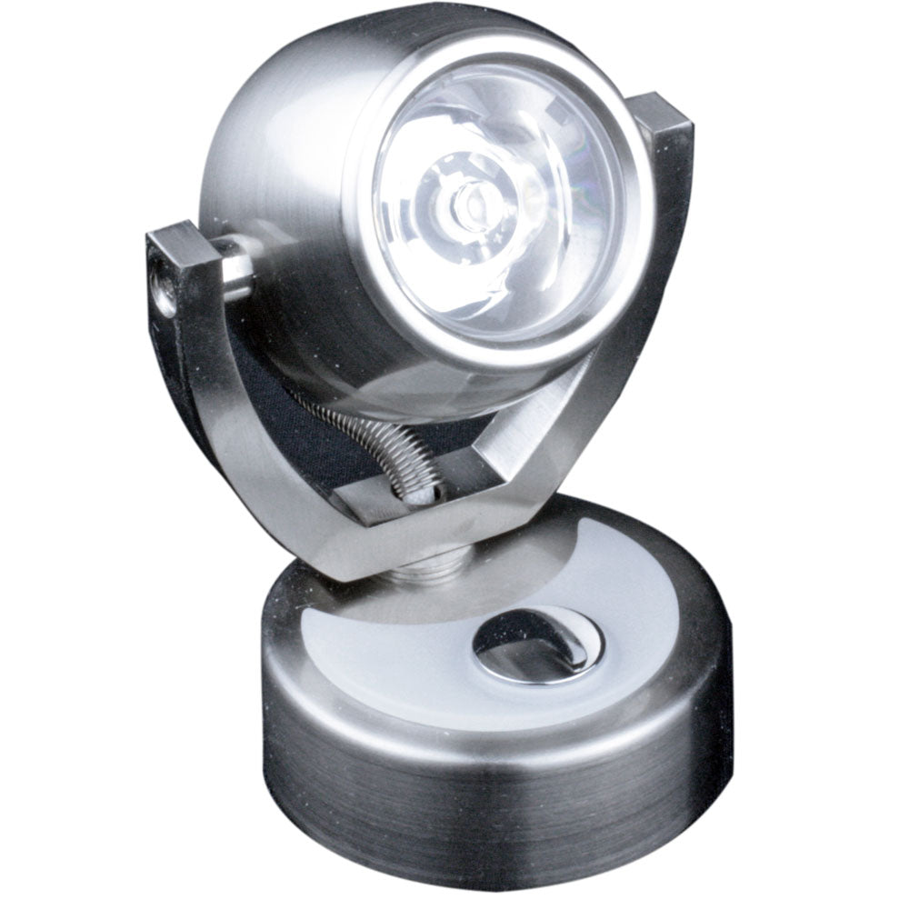 Lunasea Lighting, Lunasea Wall Mount LED Light w/Touch Dimming - Warm White/Brushed Nickel Finish - Rotating Light