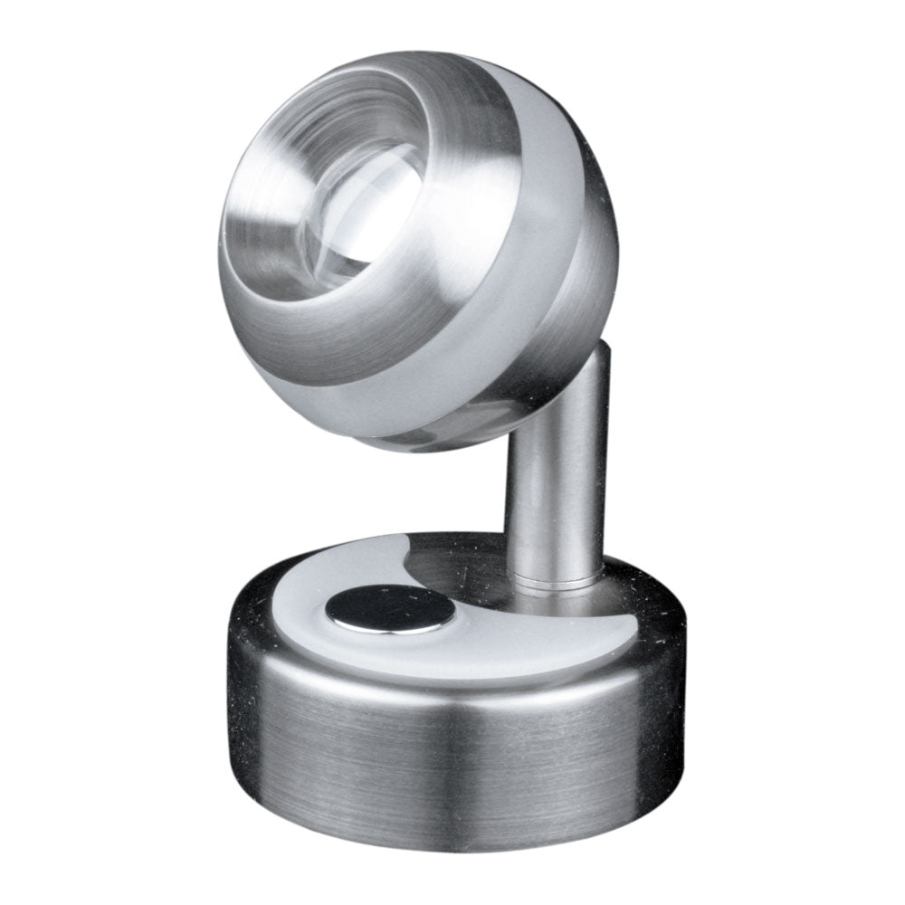 Lunasea Lighting, Lunasea Wall Mount LED Light w/Clear Ring & Touch Dimming - Warm White/Brushed Nickel Finish