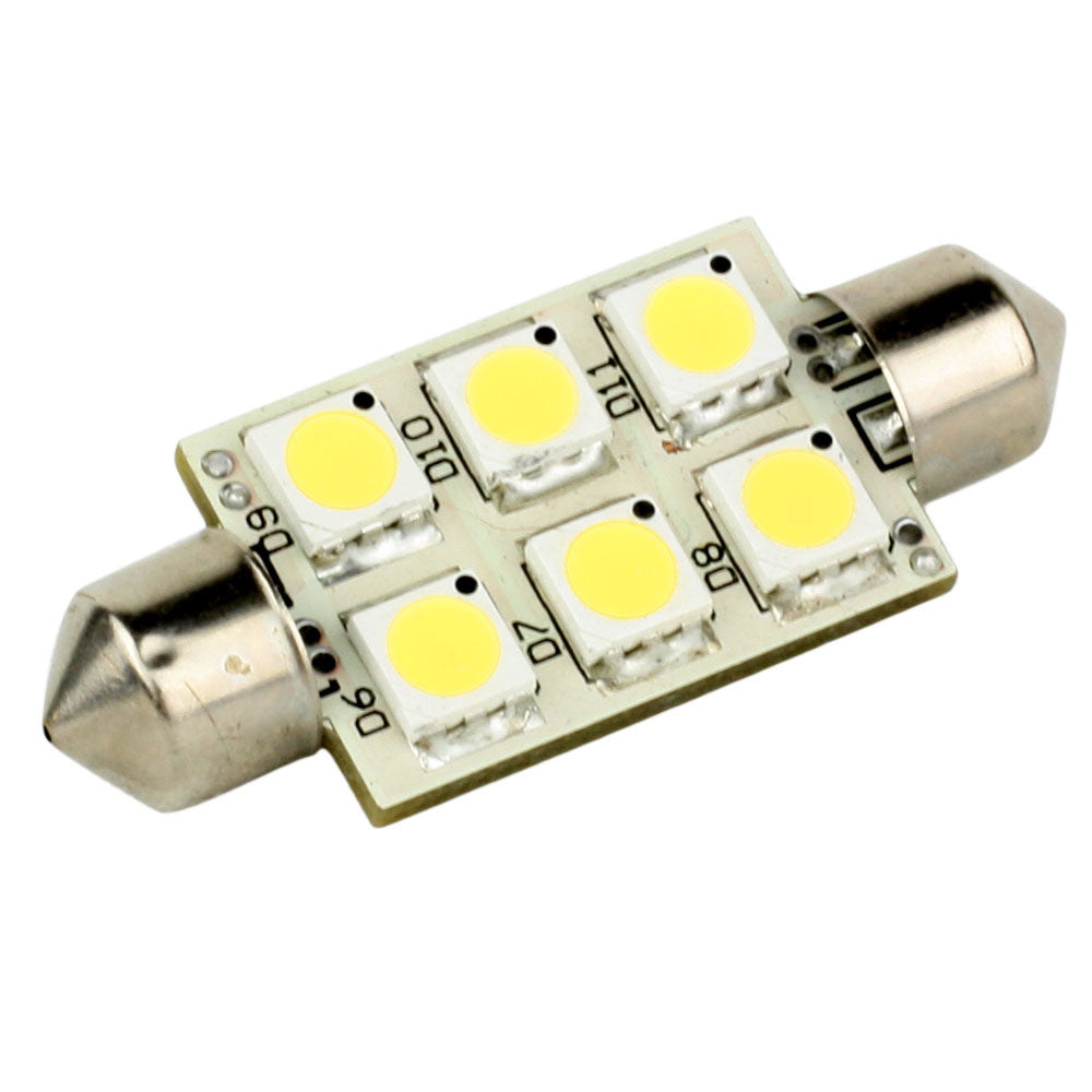 Lunasea Lighting, Lunasea Single-Sided 6 LED Festoon - 10-30VDC/1.5W/97 Lumens - Warm White