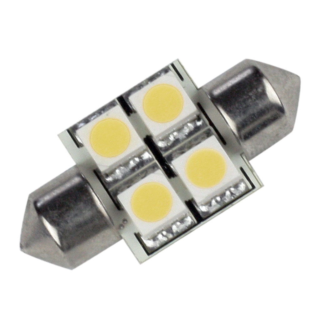 Lunasea Lighting, Lunasea Single-Sided 4 LED Festoon - 10-30VDC/0.7W/60 Lumens - Warm White