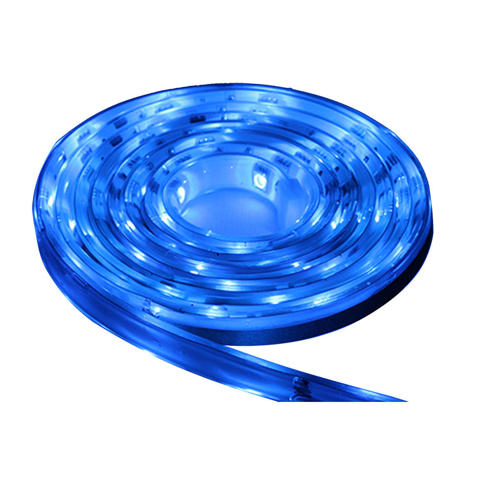 Lunasea Lighting, Lunasea Waterproof IP68 LED Strip Lights - Blue - 2M
