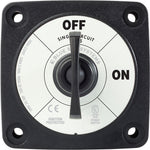 Blue Sea Systems, Blue Sea 6005200 Battery Switch Single Circuit ON-OFF - Black