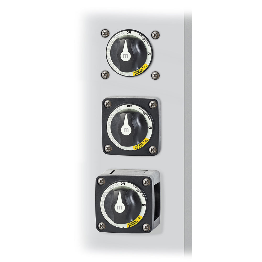 Blue Sea Systems, Blue Sea 6011200 m-Series Battery Switch Dual Circuit Plus - Black