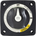 Blue Sea Systems, Blue Sea 6011200 m-Series Battery Switch Dual Circuit Plus - Black