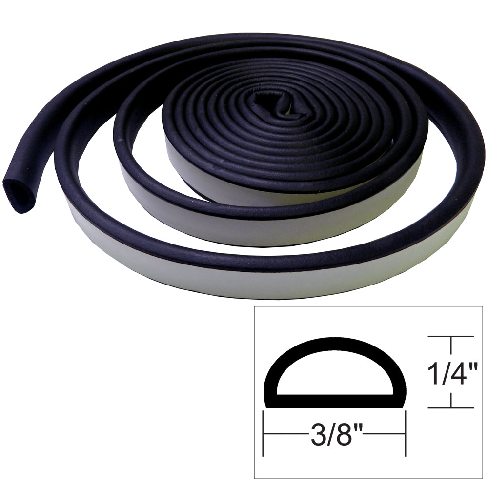 TACO Marine, TACO Weather Seal - 10'L x ¼"H x ⅜"W - Black