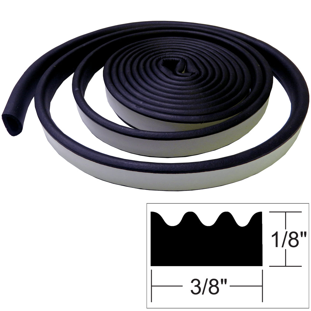 TACO Marine, TACO Weather Seal - 10'L x ⅛"H x ⅜"W - Black