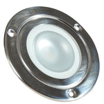 Lumitec Shadow - Flush Mount Down Light - Polished SS Finish - 3-Color Red/Blue Non Dimming w/White Dimming