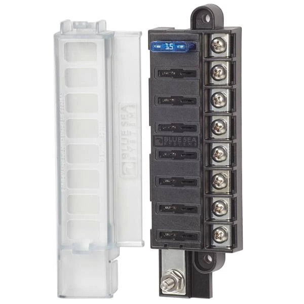 Blue Seas, Compact 6 Cir Fuse Blk