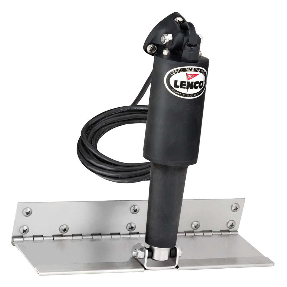 Lenco Marine, Lenco 4" x 12" Limited Space Trim Tab Kit w/o Switch Kit 12V - Standard Finish - Standard Actuator