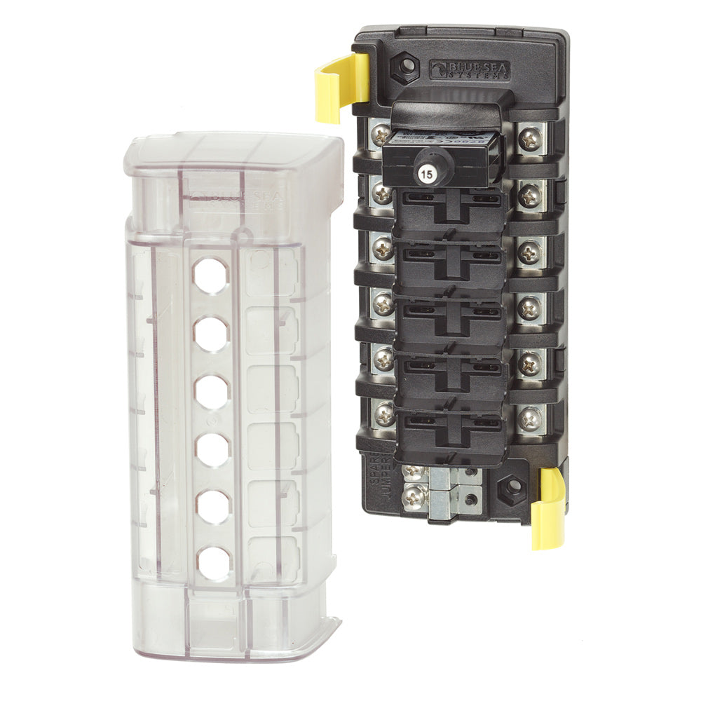 Blue Sea Systems, Blue Sea 5050 ST CLB Circuit Breaker Block - 6 Position