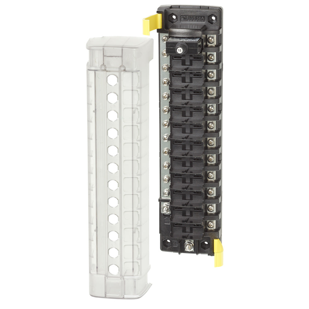 Blue Sea Systems, Blue Sea 5054 ST CLB Circuit Breaker Block - 12 Position w/Negative Bus