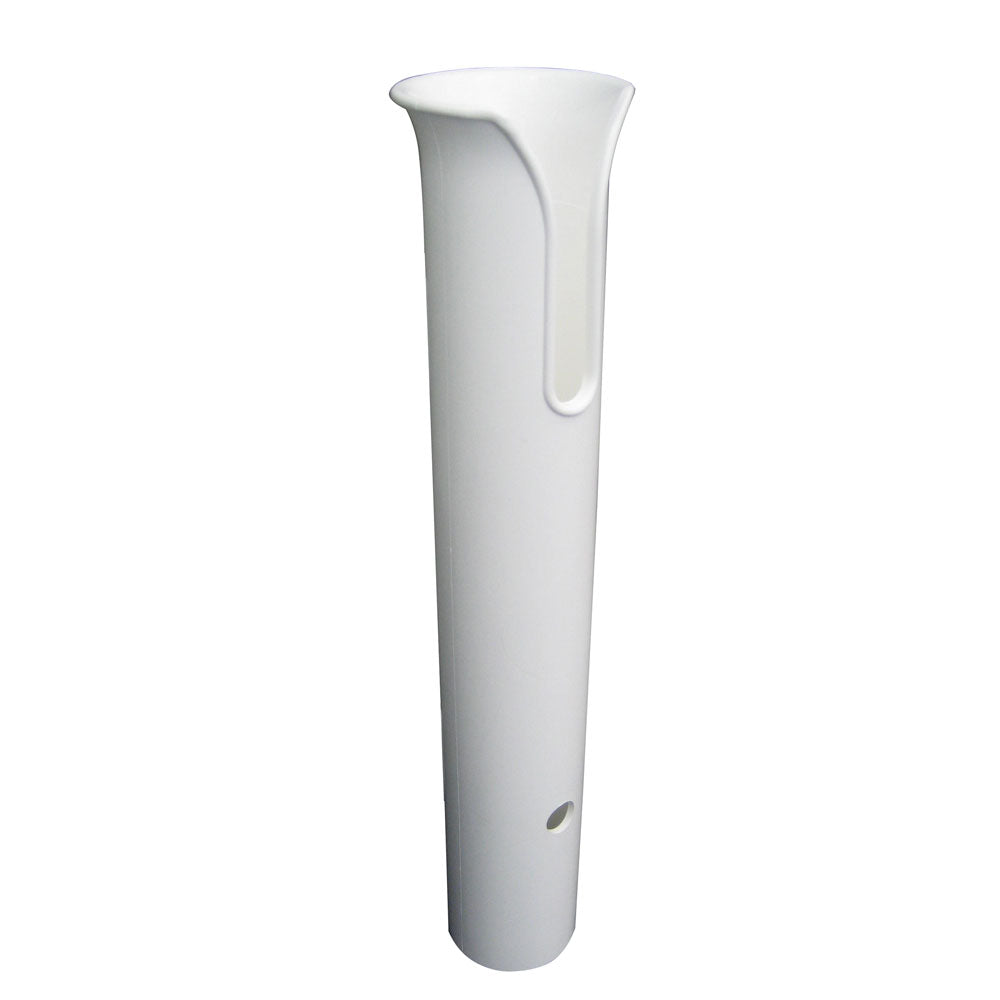 TACO Marine, TACO Poly Thru-Bolt Rod Holder w/Mounting Holes - No Hardware - White