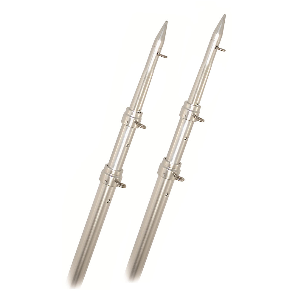Rupp Marine, Rupp Top Gun Telescoping Outrigger Poles - Aluminum/Silver - 15'