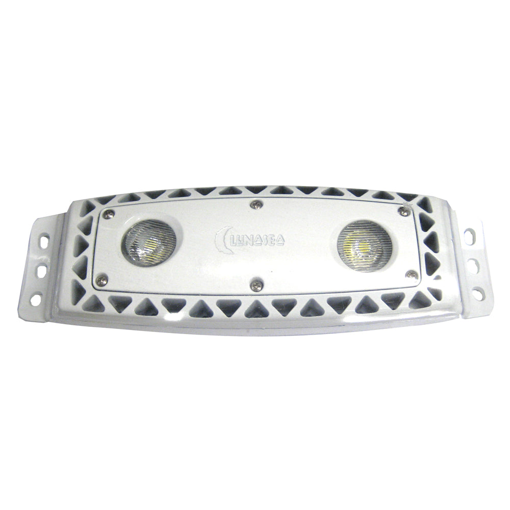 Lunasea Lighting, Lunasea High Intensity Outdoor Dimmable LED Spreader Light - White - 1,100 Lumens
