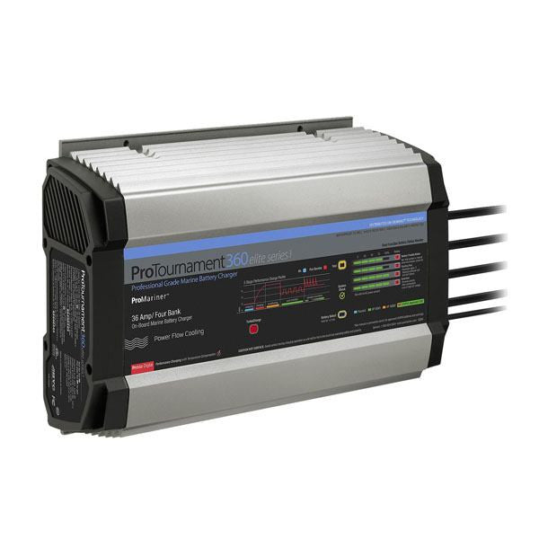ProMariner, ProTournament 360 Elite 36 amp 4-Bank Professional Grade WP Battery Charger - Lithium
