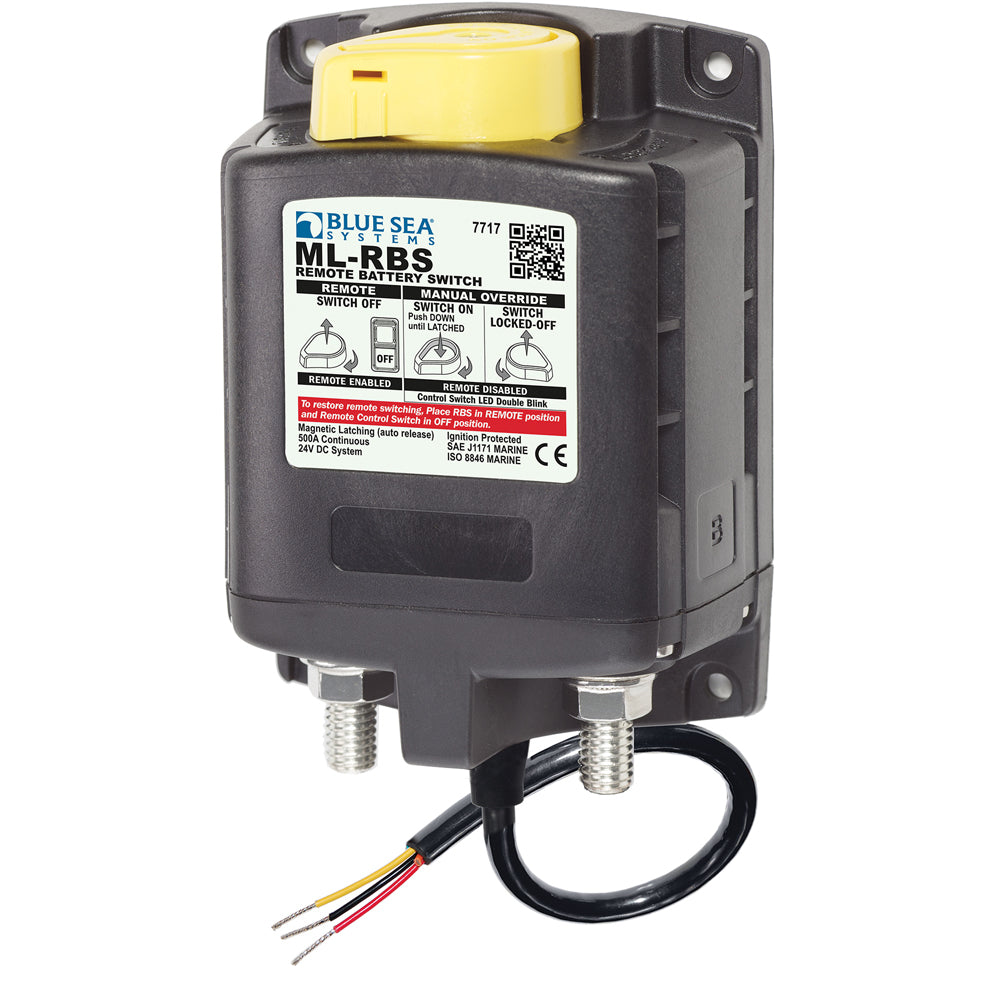 Blue Sea Systems, Blue Sea 7717 ML-RBS Remote Battery Switch w/Manual Control Auto-Release - 24V
