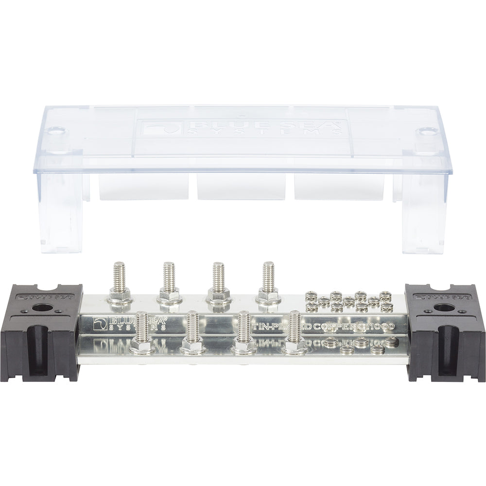 Blue Sea Systems, Blue Sea PowerBar 1000 - 8 5/16" Terminal Studs w/Cover