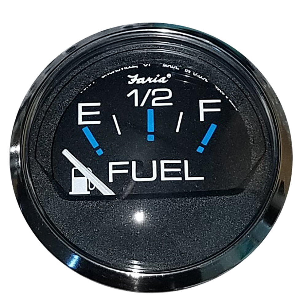 Faria Beede Instruments, Faria Chesapeake Black 2" Fuel Level Gauge (E-1/2-F)
