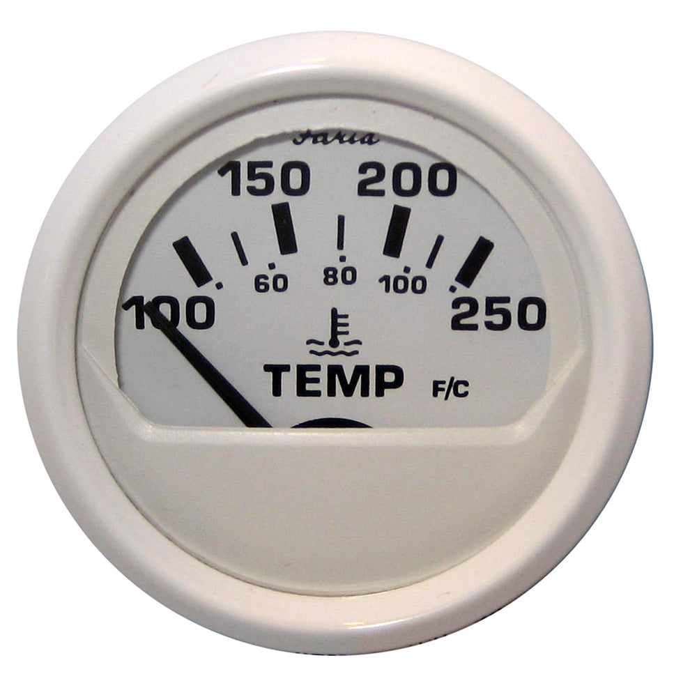 Faria Beede Instruments, Faria Dress White 2" Water Temperature Guage (100-250°F)