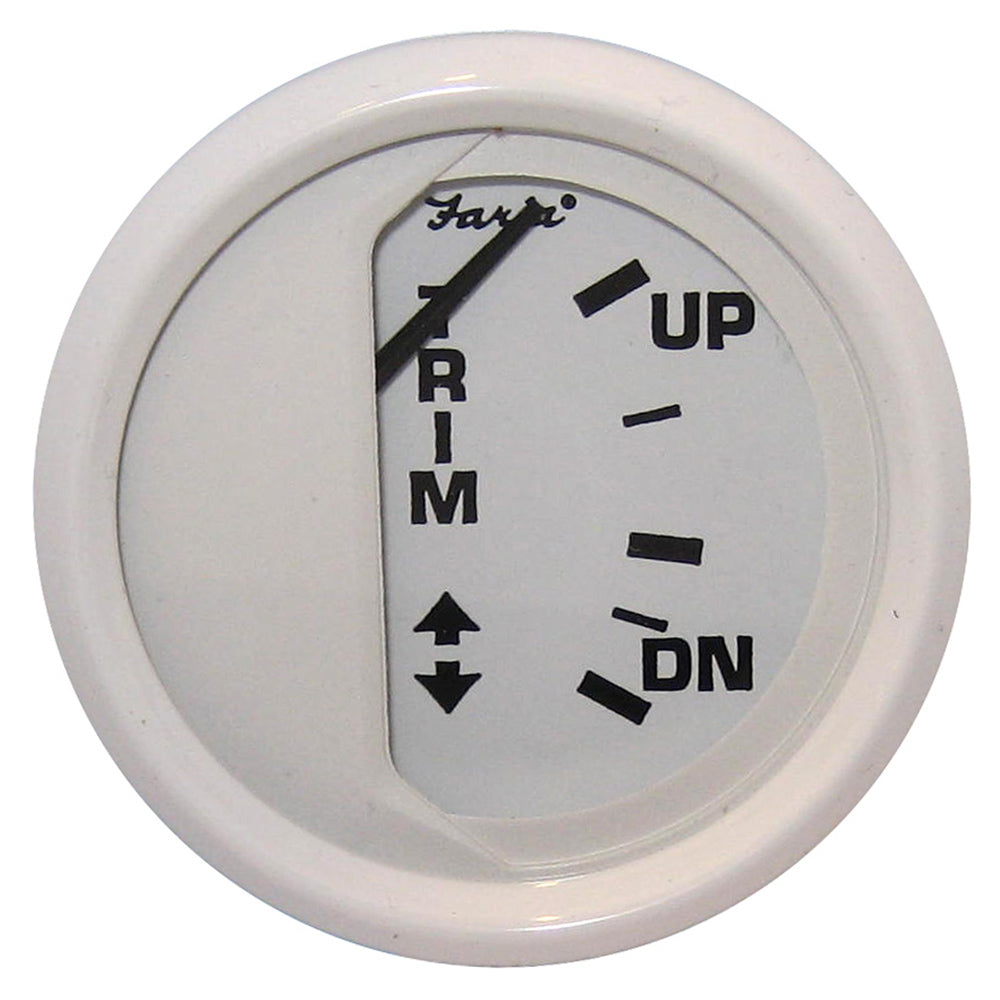 Faria Beede Instruments, Faria Dress White 2" Trim Gauge (Mercury / Mariner / Mercruiser / Volvo DP / Yamaha '01 and newe