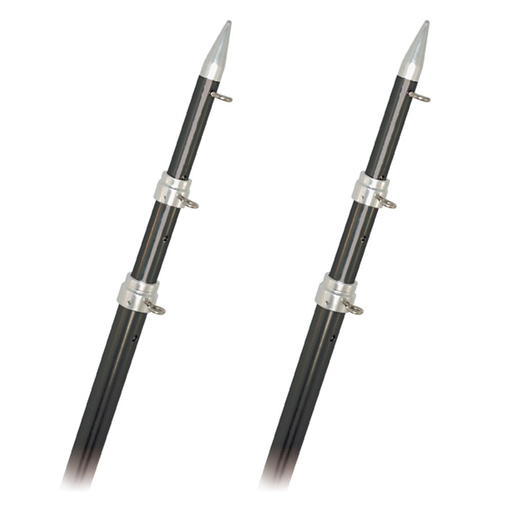 Rupp Marine, Rupp Top Gun Outrigger Poles - Fixed Length - Carbon Fiber - 18'