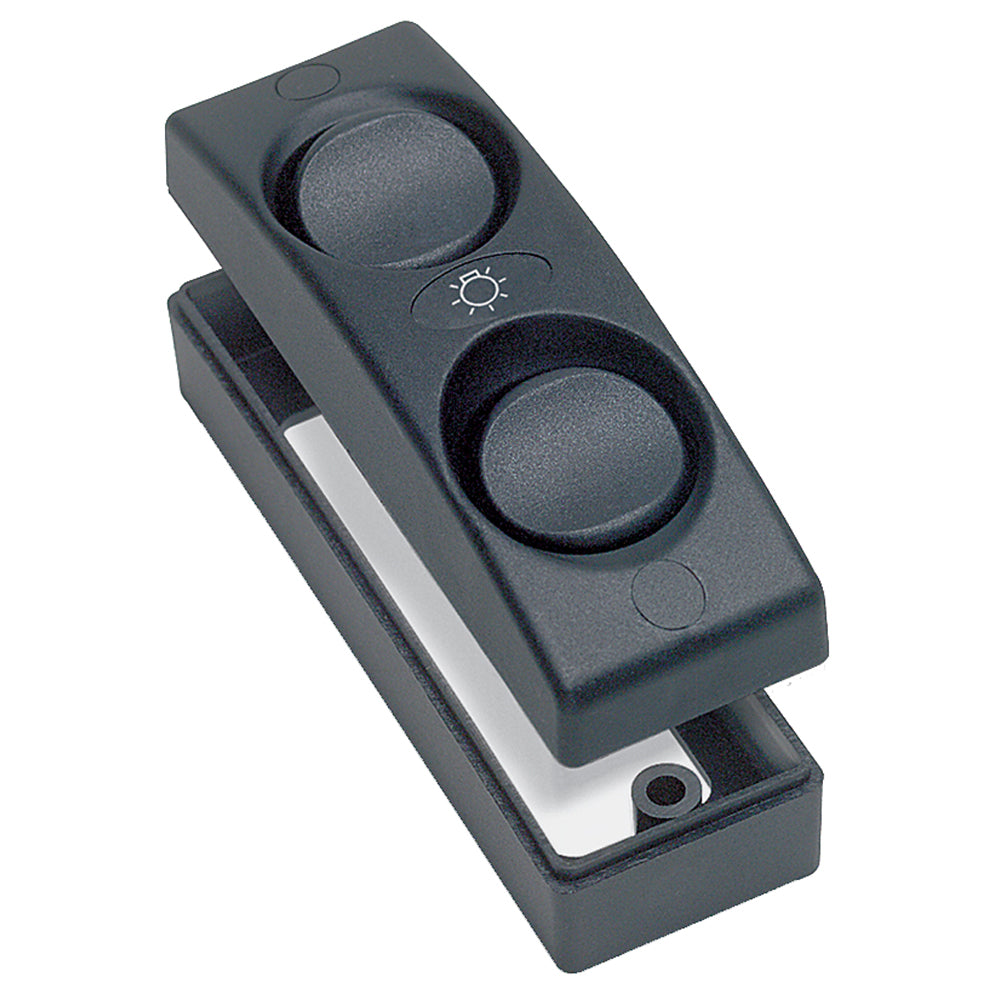 BEP Marine, BEP Contour 1100 Series Double Interior Switch - On/Off - Black