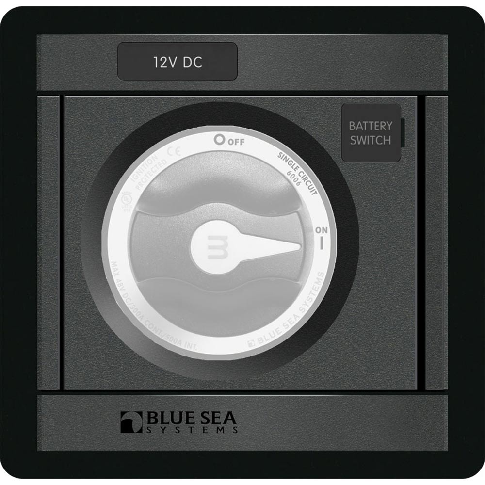 Blue Sea Systems, Blue Sea 1139 DC M-Series Black Panel Square