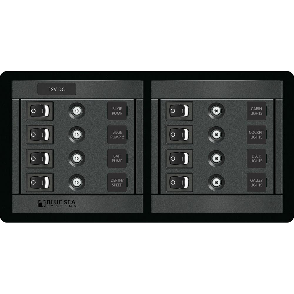 Blue Sea Systems, Blue Sea 1456 8 Position Switch CLB Horizontal