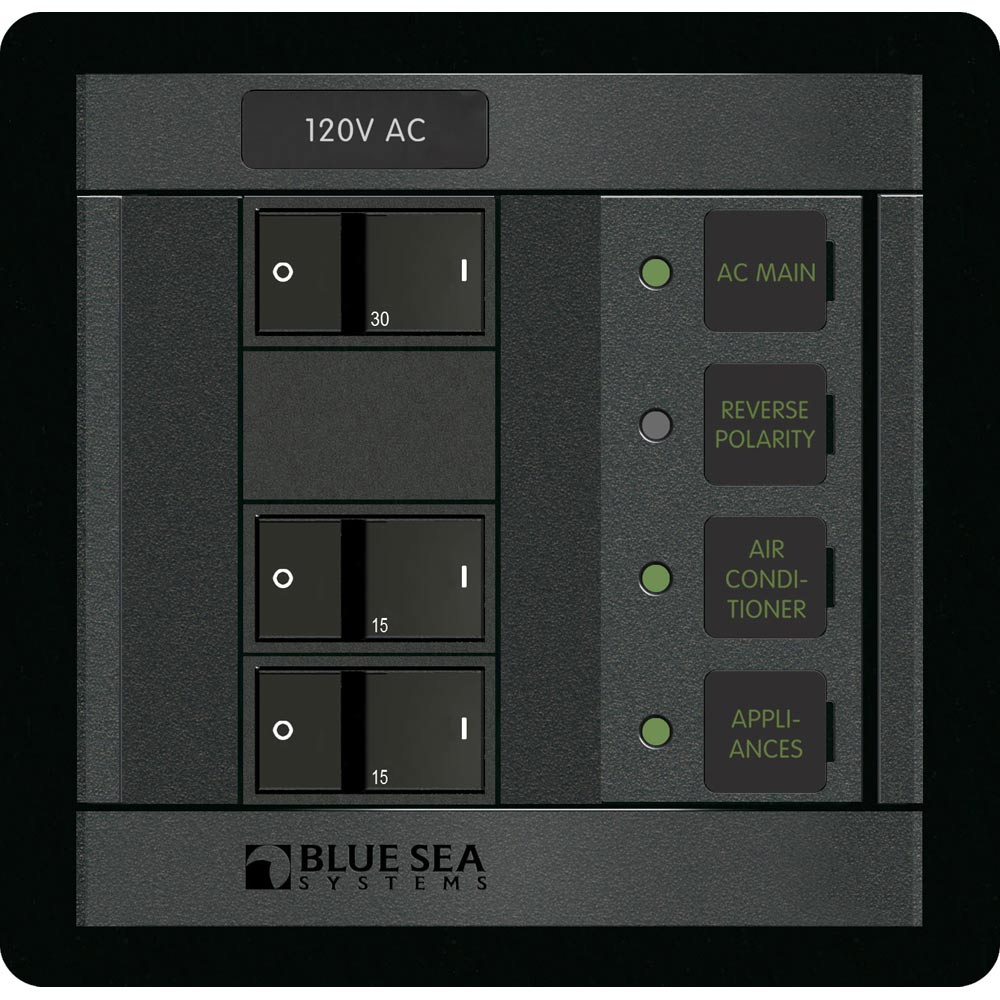 Blue Sea Systems, Blue Sea 1214 120V AC Main + 2 Positions