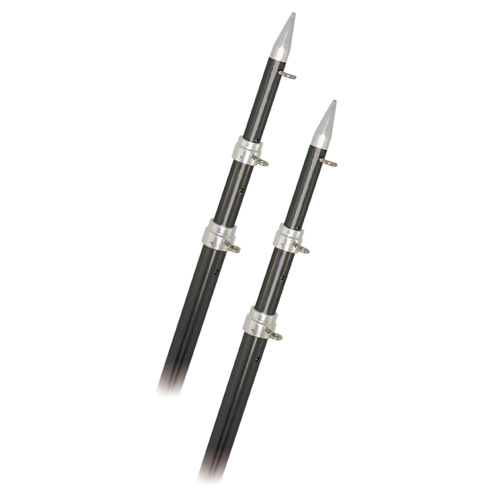 Rupp Marine, Rupp 15' Telescopic Carbon Fiber Outrigger Poles 1.5" - Silver