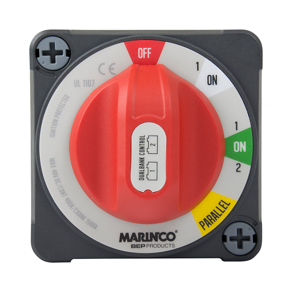 BEP Marine, BEP Pro Installer 400a EZ-Mount Dual Bank Control Battery Switch - MC10
