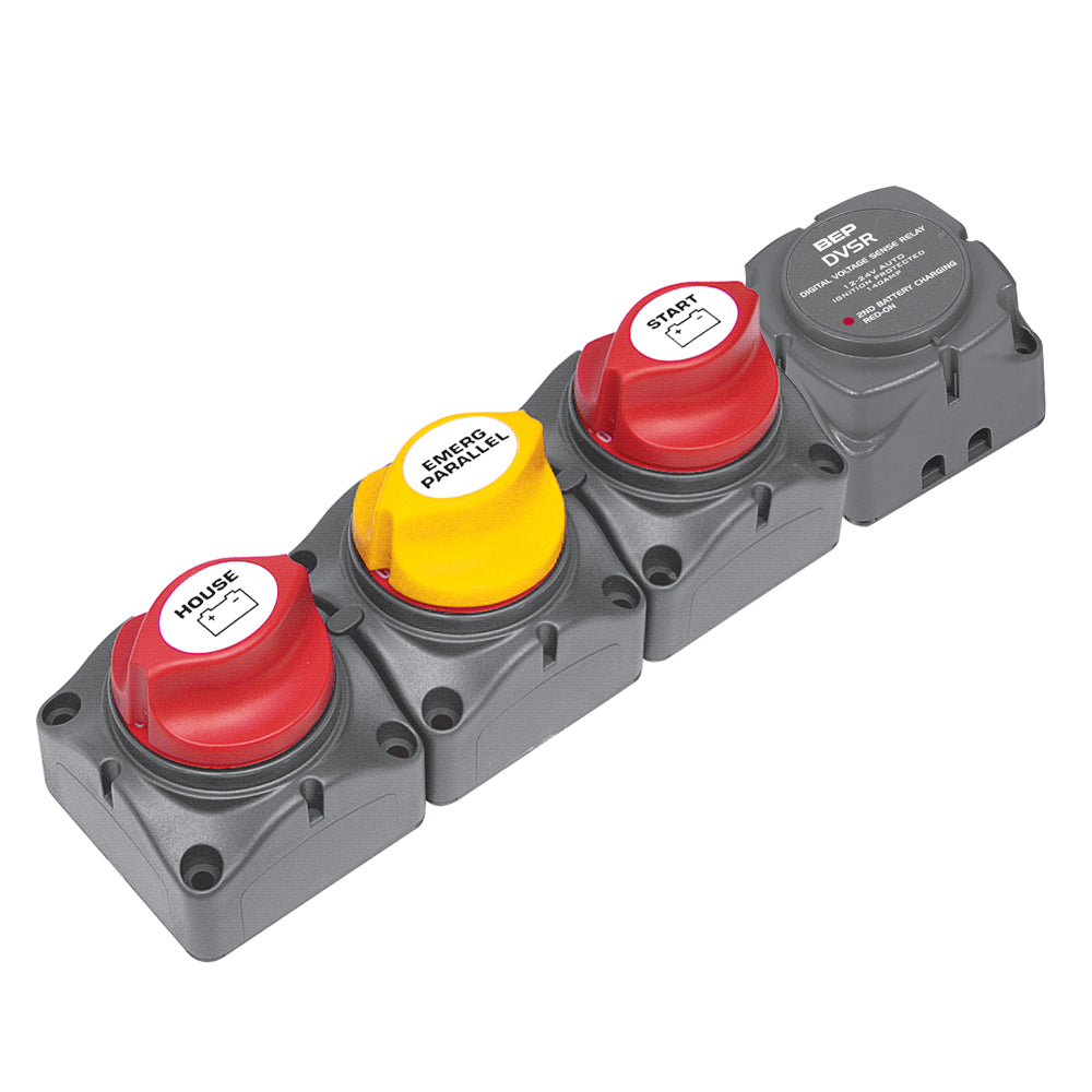 BEP Marine, BEP Horizontal Battery Distribution Cluster f/Single Engine w/Two Battery Banks