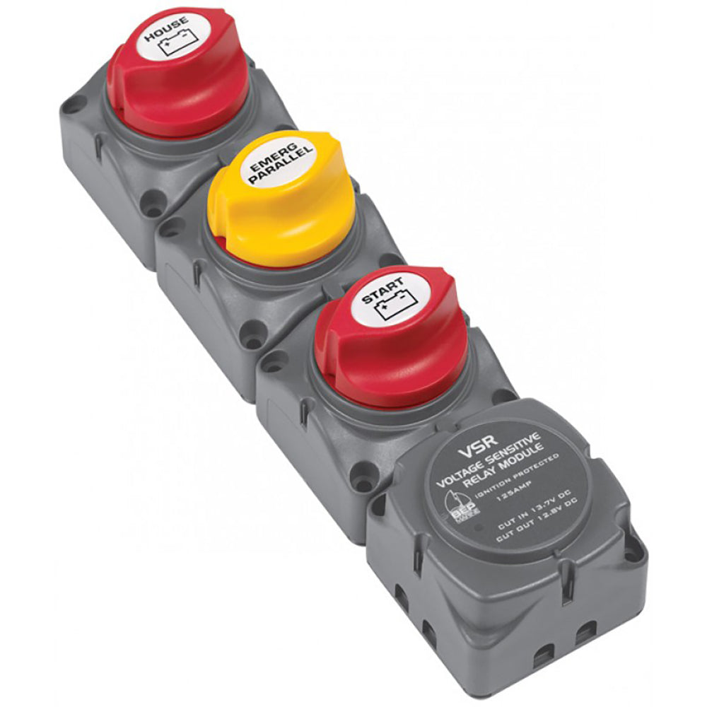 BEP Marine, BEP Vertical Battery Switch Cluster w/DVSR - 1 Engine/2 Batteries