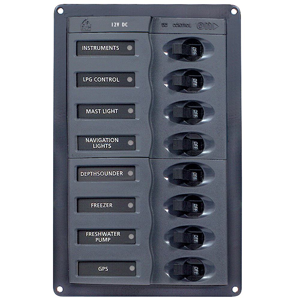 BEP Marine, BEP DC Panel - 8-Way - Vertical