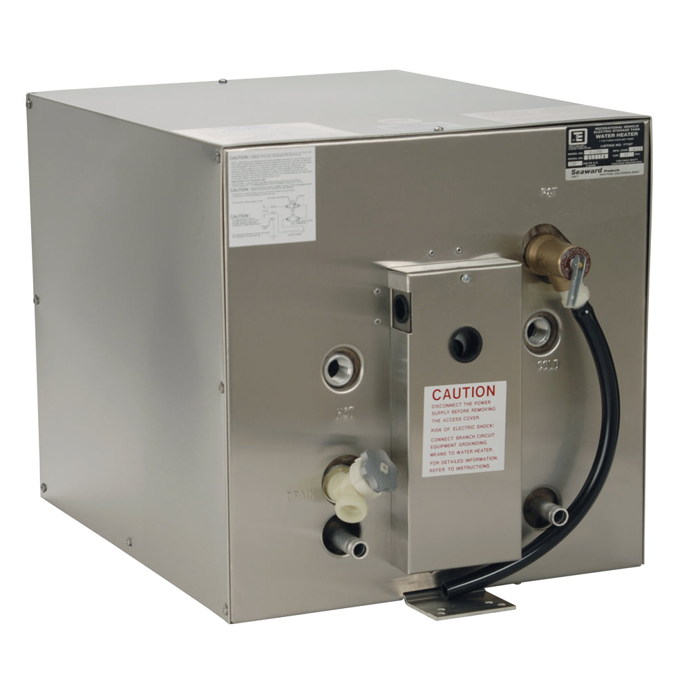 Whale Marine, Whale Seaward 11 Gallon Hot Water Heater w/Front Heat Exchanger - Stainless Steel - 120V - 1500W