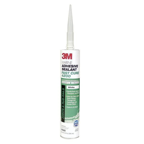 3M, 4200 Adhesive-Fast Cure-White Cart