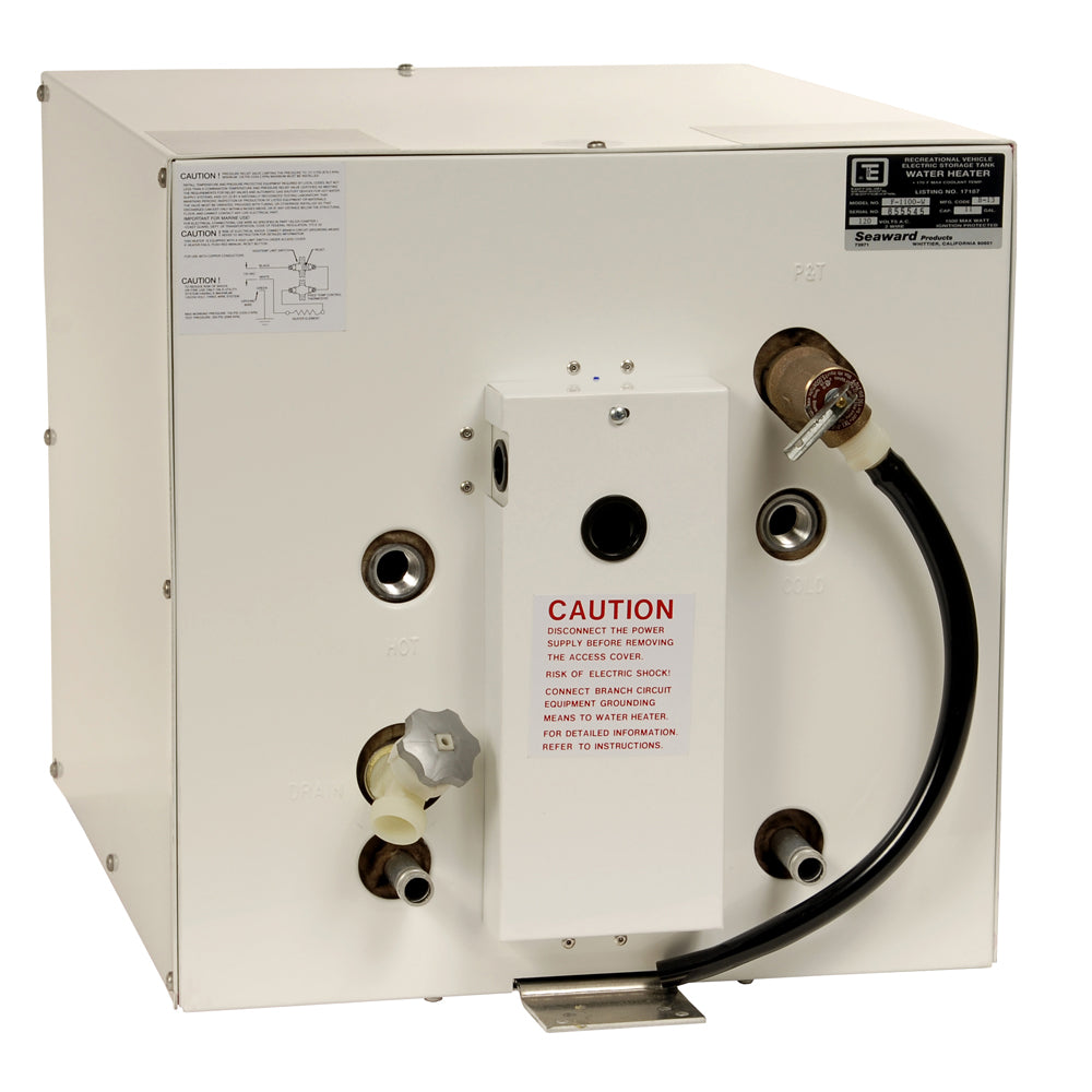 Whale Marine, Whale Seaward 11 Gallon Hot Water Heater w/Front Heat Exchanger - White Epoxy - 120V - 1500W