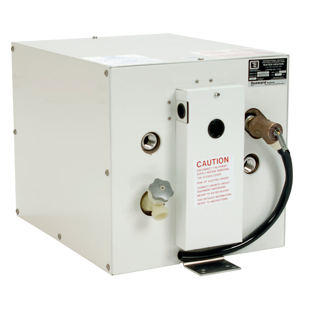Whale Marine, Whale Seaward 6 Gallon Hot Water Heater w/Rear Heat Exchanger - White Epoxy - 120V - 1500W