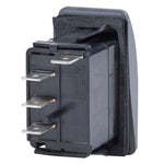 Blue Sea Systems, Blue Sea 7932 Contura II Switch SPDT Black - (ON)-OFF-ON