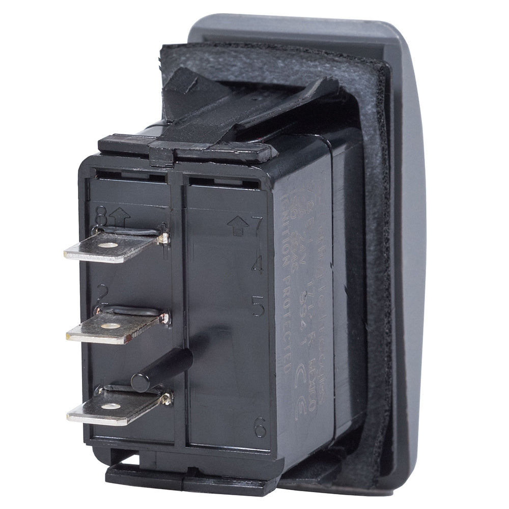 Blue Sea Systems, Blue Sea 7933 Contura II Switch SPDT Black - (ON)-OFF-(ON)
