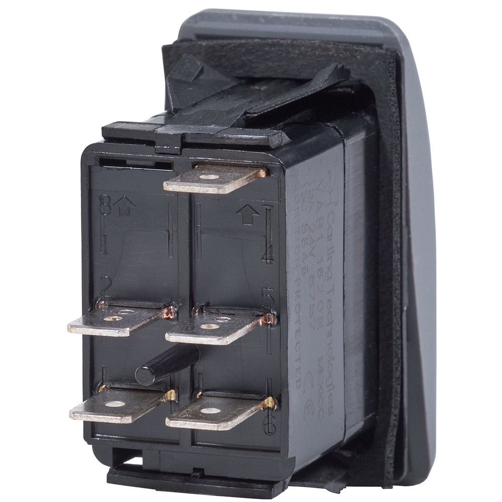 Blue Sea Systems, Blue Sea 7934 Contura II Switch DPST Black - OFF-ON