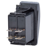 Blue Sea Systems, Blue Sea 7935 Contura II Switch DPST Black - OFF-(ON)