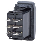 Blue Sea Systems, Blue Sea 7938 Contura II Switch DPDT Black - (ON)-OFF-(ON)
