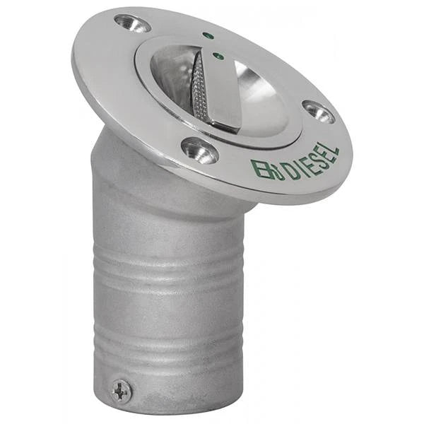 Whitecap Industries, Pkgd. 316 S.S. 30° 1-1/2" Hose Deck Fill (EPA) - DIESEL