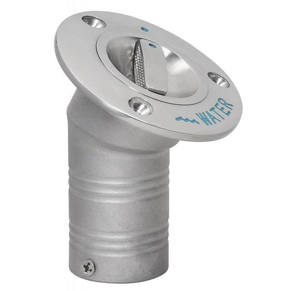 Whitecap Industries, 316 S.S. 30° 1-1/2" Hose Deck Fill (EPA) - WATER