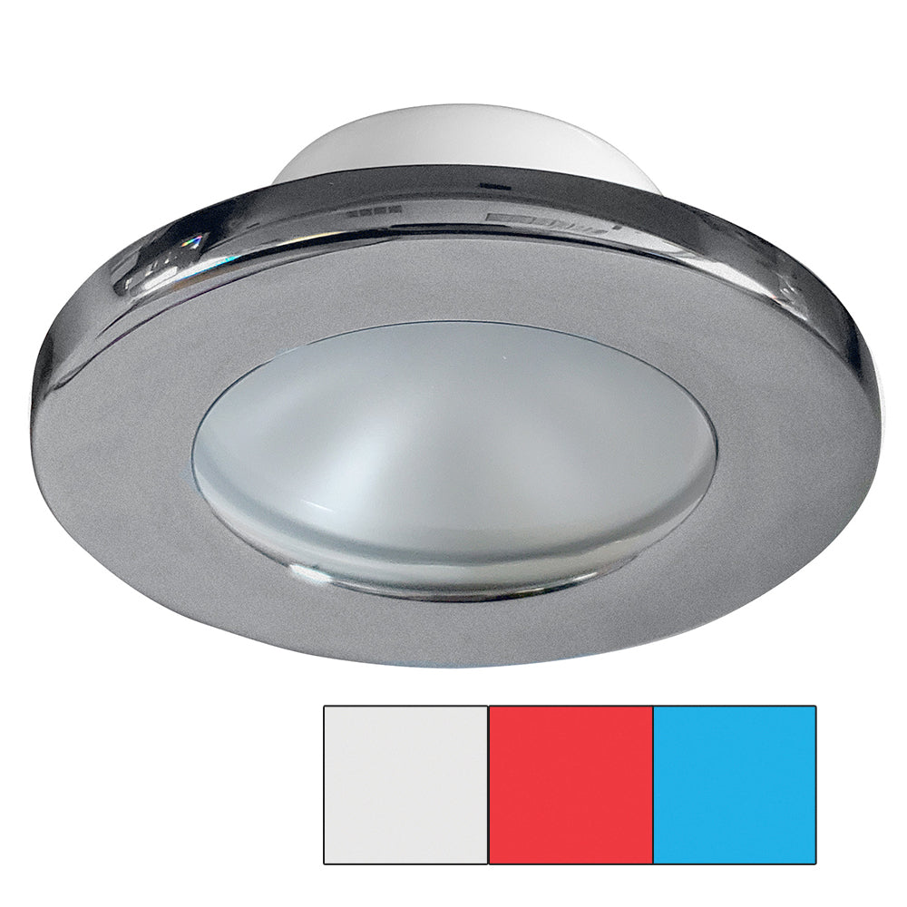 I2Systems Inc, i2Systems Apeiron A3120 Screw Mount Light - Red, Cool White & Blue - Brushed Nickel Finish
