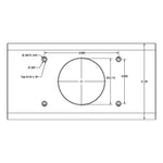 TACO Marine, TACO T-Top Extrusion Plate Pre-Drilled f/Grand Slams - 30" - Pair