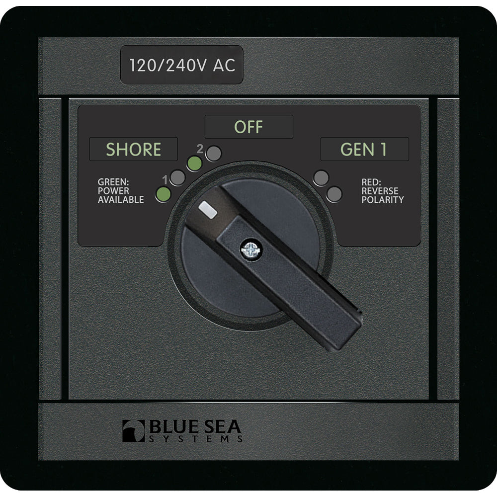 Blue Sea Systems, Blue Sea 1480 10/240V AC Rotary 65A OFF + 2 Sources 2x120V/1x240V